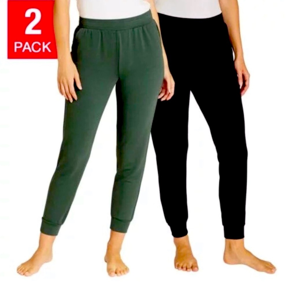 NWT Eddie Bauer 2 Pack Fleece Jogger Pants Womens
